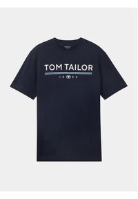Tom Tailor T-Shirt 1040988 Granatowy Regular Fit. Kolor: niebieski. Materiał: bawełna #7