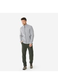 quechua - Spodnie turystyczne męskie Quechua SH100 Warm. Kolor: zielony. Materiał: materiał, tkanina. Sezon: zima. Sport: turystyka piesza