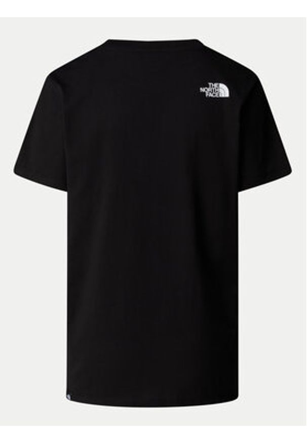 The North Face T-Shirt Easy NF0A8A6G Czarny Loose Fit. Kolor: czarny. Materiał: bawełna