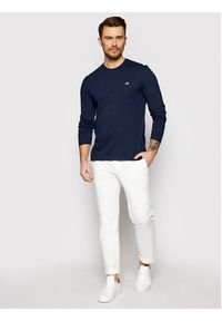 Lacoste Longsleeve TH2040 Granatowy Regular Fit. Kolor: niebieski. Materiał: bawełna. Długość rękawa: długi rękaw