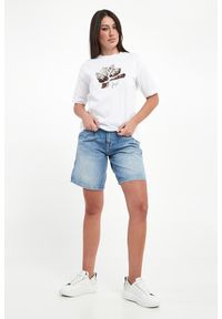 T-shirt damski z nadrukiem muszli Tristane JOOP!. Wzór: nadruk #4