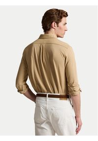 Polo Ralph Lauren Koszula 710654408503 Beżowy ciemny Regular Fit. Typ kołnierza: polo. Kolor: beżowy. Materiał: bawełna #2