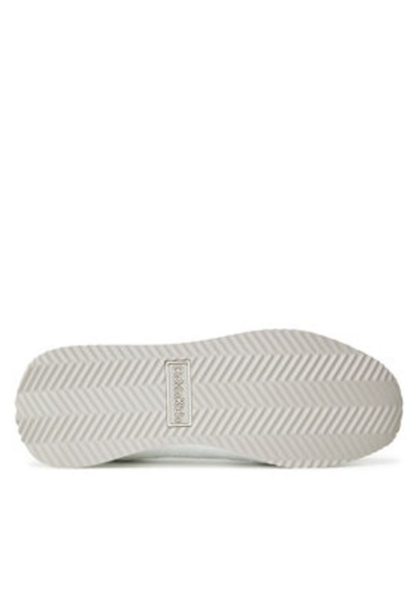 Calvin Klein Sneakersy Runner Lace Up Mono Pu HW0HW02574 Biały. Kolor: biały. Materiał: skóra