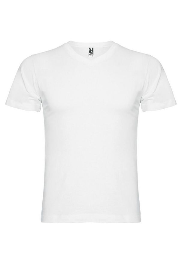 ROLY - Męska Koszulka Samoyedo Z Dekoltem V. Kolor: biały. Sport: turystyka piesza