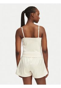 Adidas - adidas Top Pearl Tube KE3403 Écru Slim Fit. Kolor: kremowy. Materiał: syntetyk #4