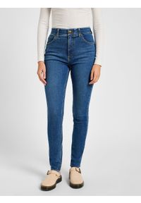 Lee - LEE DAMSKIE SPODNIE JEANSOWE LEE ULC SKINNY BLUE FORMAT 112357956