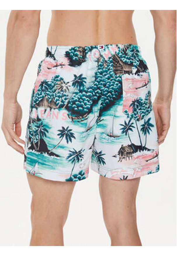 TOMMY HILFIGER - Tommy Hilfiger Szorty kąpielowe UM0UM03150 Kolorowy Regular Fit. Materiał: syntetyk. Wzór: kolorowy