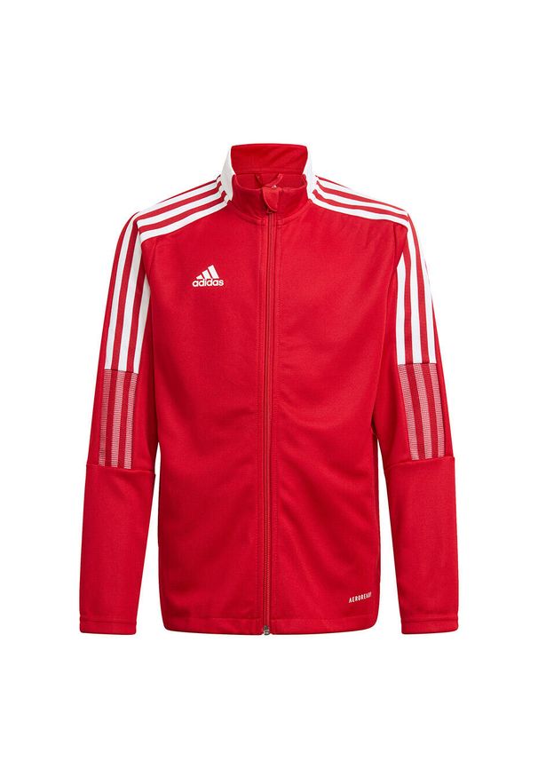 Adidas - Bluza piłkarska dla dzieci adidas Tiro 21 Track. Kolor: czerwony. Sport: piłka nożna