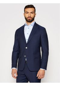 Oscar Jacobson Garnitur Faron 2179 5674 Granatowy Slim Fit. Kolor: niebieski #10