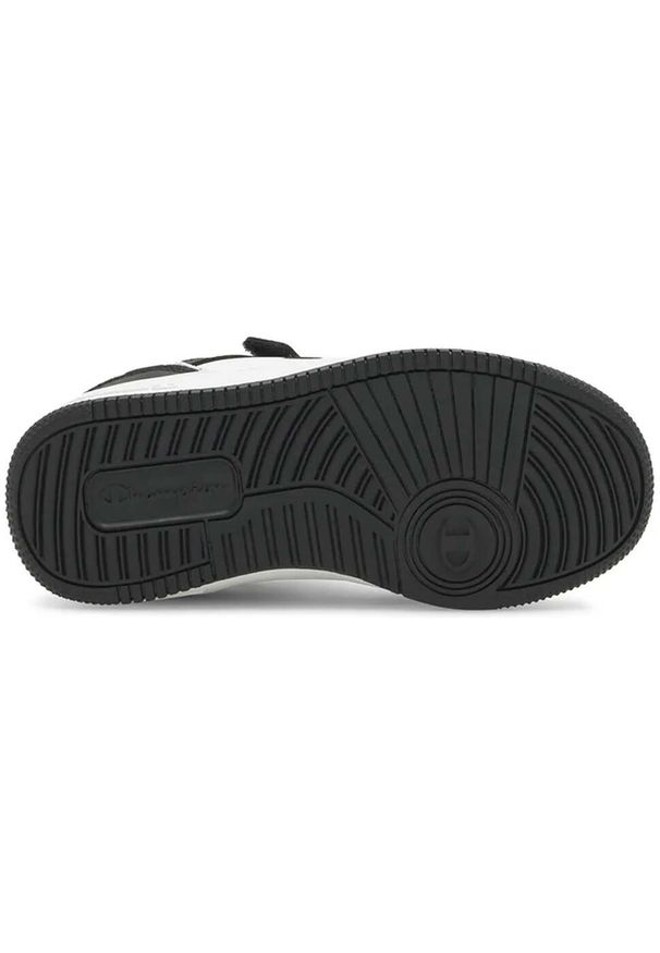 Champion - Buty na co dzień dziecięce CHAMPION REBOUND LOW na rzepy. Okazja: na co dzień. Zapięcie: rzepy. Kolor: czarny. Materiał: materiał, syntetyk, tkanina