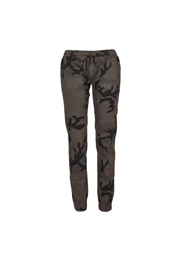 Urban Classics - Spodnie Do Joggingu Damskie Camo. Kolor: zielony, wielokolorowy, brązowy. Sport: bieganie
