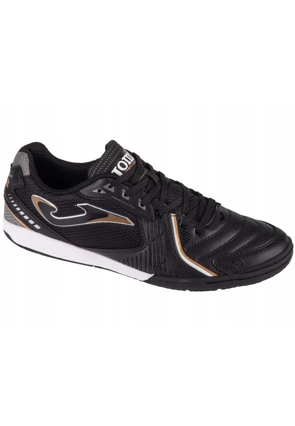 Buty piłkarskie męskie Joma Dribling Halowe. Zapięcie: sznurówki. Kolor: czarny. Materiał: materiał, syntetyk, skóra. Szerokość cholewki: normalna. Sport: piłka nożna