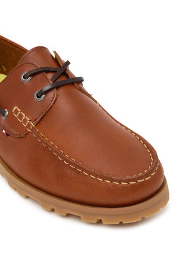 TOMMY HILFIGER - Tommy Hilfiger Mokasyny Light Lth FM0FM05746 Brązowy. Kolor: brązowy. Materiał: skóra