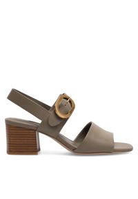 Gino Rossi Sandały V155-25-2 Khaki. Kolor: brązowy. Materiał: skóra #1