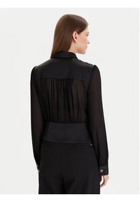 Morgan Koszula 232-CLOCLO Czarny Regular Fit. Kolor: czarny. Materiał: syntetyk #2