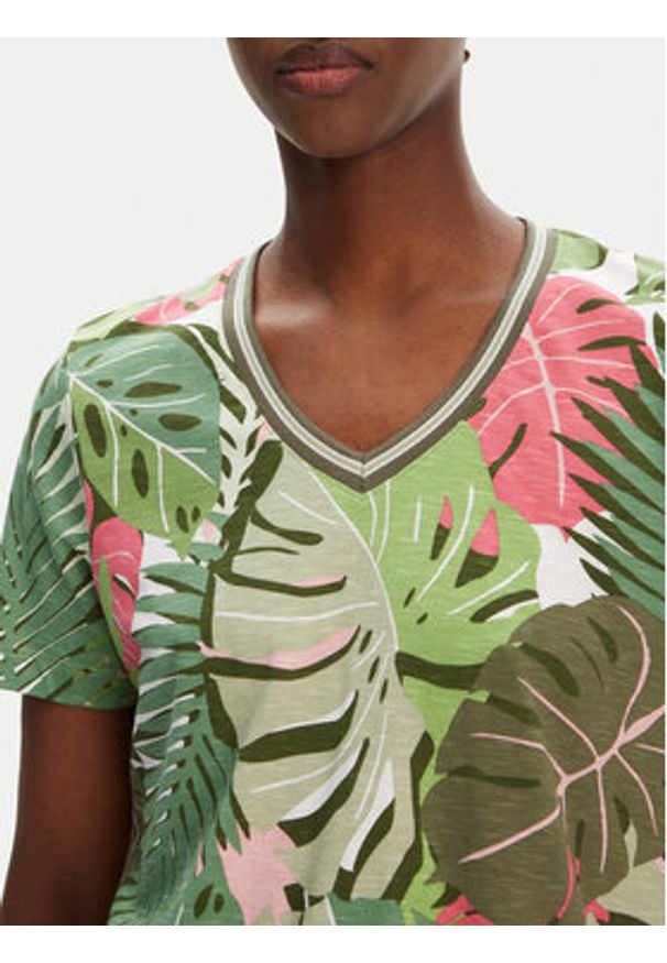 Olsen T-Shirt 11105096 Zielony Regular Fit. Kolor: zielony. Materiał: bawełna