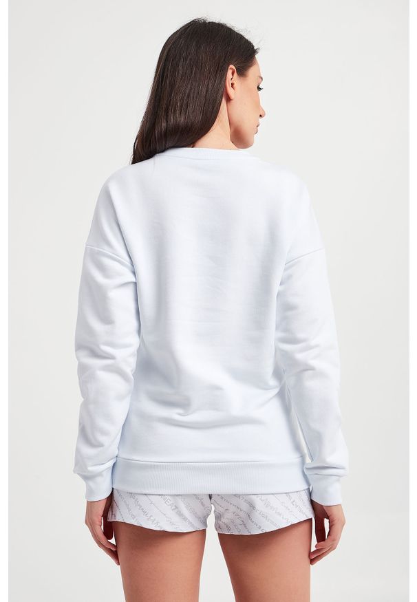 Armani Exchange - Bluza damska ARMANI EXCHANGE. Materiał: tkanina, bawełna. Długość rękawa: długi rękaw. Długość: długie. Wzór: aplikacja