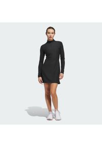 Adidas - Sukienka Ultimate365 Long Sleeve. Typ kołnierza: golf. Kolor: czarny. Materiał: materiał. Długość rękawa: długi rękaw