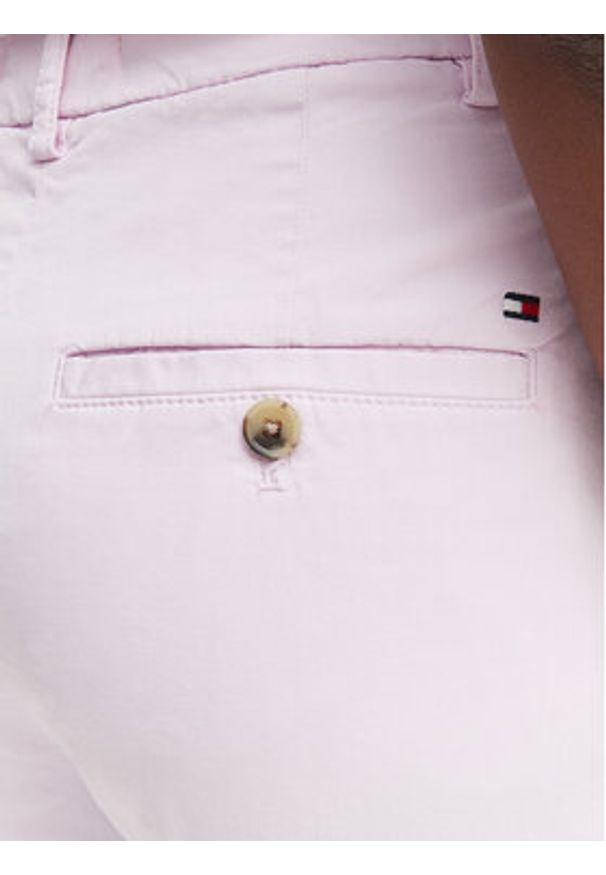 TOMMY HILFIGER - Tommy Hilfiger Chinosy WW0WW49647 Fioletowy jasny Slim Fit. Kolor: fioletowy. Materiał: bawełna