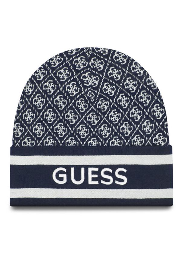 Guess Czapka W4BZ21 Z3JD2 Granatowy. Kolor: niebieski. Materiał: poliester, materiał
