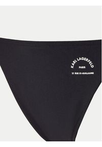 Karl Lagerfeld - KARL LAGERFELD Dół od bikini A1W46099 Czarny. Kolor: czarny. Materiał: syntetyk #6