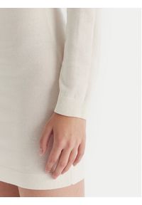 Tommy Jeans Sukienka dzianinowa Ess DW0DW21958 Écru Slim Fit. Materiał: bawełna #5