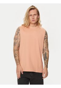 Only & Sons Tank top Fred 22025300 Koralowy Relaxed Fit. Kolor: pomarańczowy. Materiał: bawełna