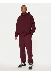Adidas - adidas Bluza Neuclassics JC9936 Bordowy Oversize. Kolor: czerwony. Materiał: bawełna, syntetyk