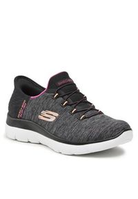 skechers - Skechers Sneakersy Dazzling Haze 149937/BKMT Czarny. Kolor: czarny. Materiał: materiał #6
