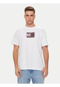 Tommy Jeans T-Shirt Street Sigh Flag DM0DM18528 Biały Regular Fit. Kolor: biały. Materiał: bawełna. Styl: street #1