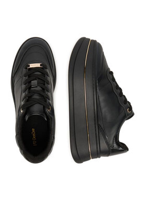DeeZee Sneakersy AM25234 Czarny. Kolor: czarny. Materiał: materiał, syntetyk