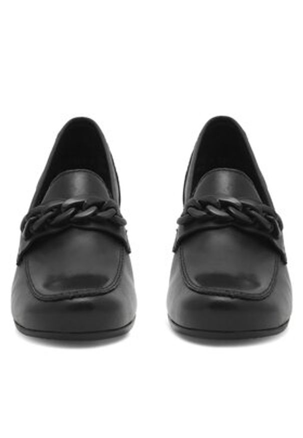 Rieker Loafersy 41660-00 Czarny. Kolor: czarny. Materiał: skóra