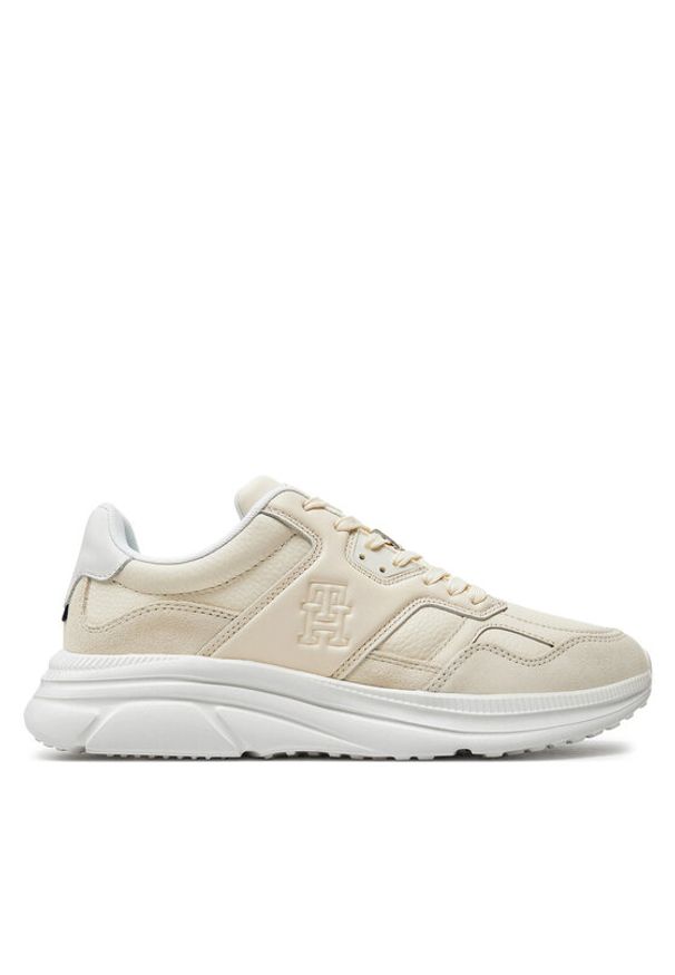 TOMMY HILFIGER - Tommy Hilfiger Sneakersy Modern Runner Best Lth Mix FM0FM04938 Beżowy. Kolor: beżowy