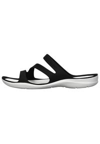 Klapki sportowe damskie Crocs Swiftwater Sandal. Kolor: wielokolorowy, biały, czarny. Styl: sportowy