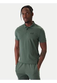 EA7 Emporio Armani Polo 8NPF14 PJVQZ U7260 Zielony Regular Fit. Typ kołnierza: polo. Kolor: zielony. Materiał: bawełna #1