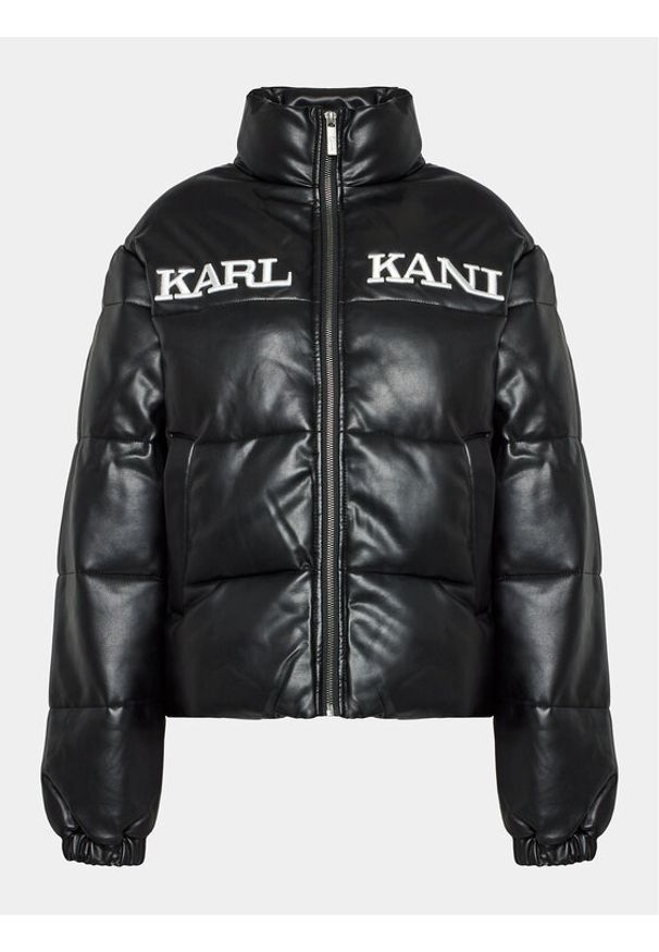 Karl Kani Kurtka puchowa Retro Pu 6176636 Czarny Regular Fit. Kolor: czarny. Materiał: puch, wiskoza. Styl: retro
