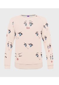 MegaKoszulki - Bluza damska fullprint Anime Faces. Długość: długie. Styl: klasyczny #1