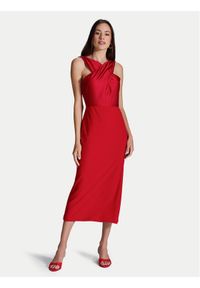 Swing Sukienka koktajlowa 5AI17900 Czerwony Slim Fit. Kolor: czerwony. Materiał: syntetyk. Styl: wizytowy #1