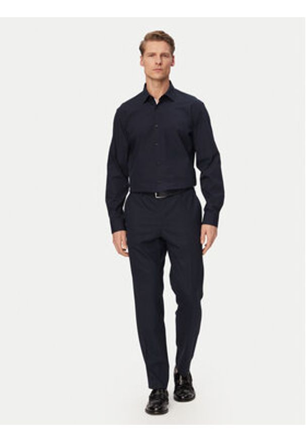 Hugo - HUGO Koszula Koey 50561154 Granatowy Slim Fit. Kolor: niebieski