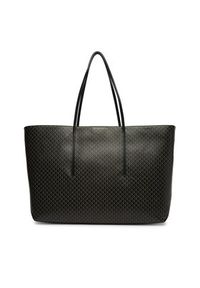 Calvin Klein Torebka Emblem Aop Large Tote W/ Pouch LV04F3364G Czarny. Kolor: czarny. Materiał: skórzane #4
