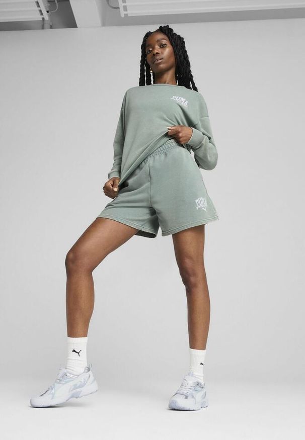 Bluza sportowa damska Puma Class Comfort Washed Tr. Kolor: zielony