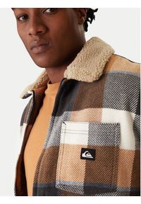 Quiksilver Kurtka przejściowa Dna Sherpa Harrington EQYJK04201 Brązowy Regular Fit. Kolor: brązowy. Materiał: bawełna #5
