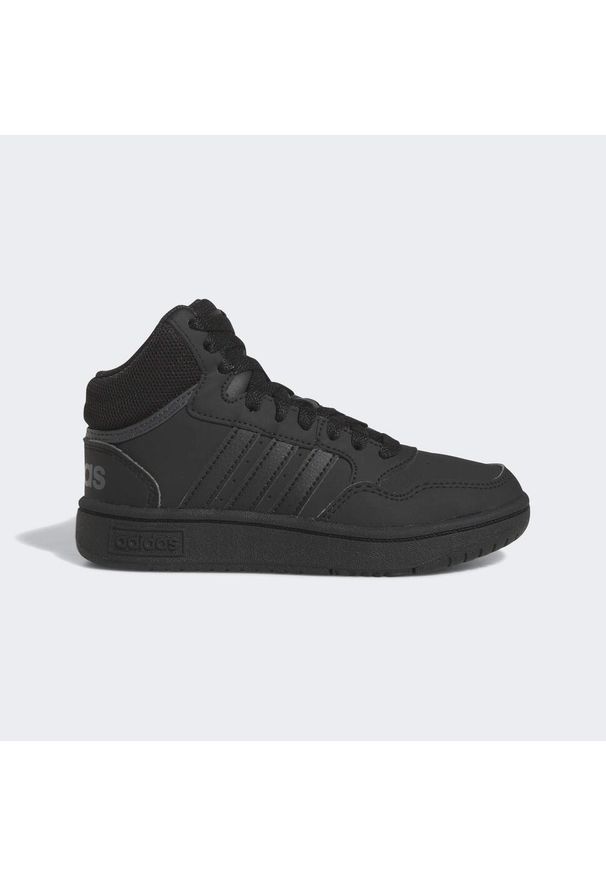 Adidas - Hoops Mid Shoes. Kolor: szary, czarny, wielokolorowy. Sport: turystyka piesza, tenis
