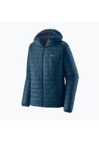 Kurtka ocieplana męska Patagonia Nano Puff Hoody. Kolor: niebieski. Sport: turystyka piesza