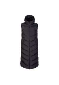 Hi-tec - Kamizelka damska pikowana Hi-Tec Lady Gulietta - czarna, Rozmiar L. Kolor: czarny. Materiał: poliester, syntetyk, materiał. Długość: długie. Sport: turystyka piesza #1