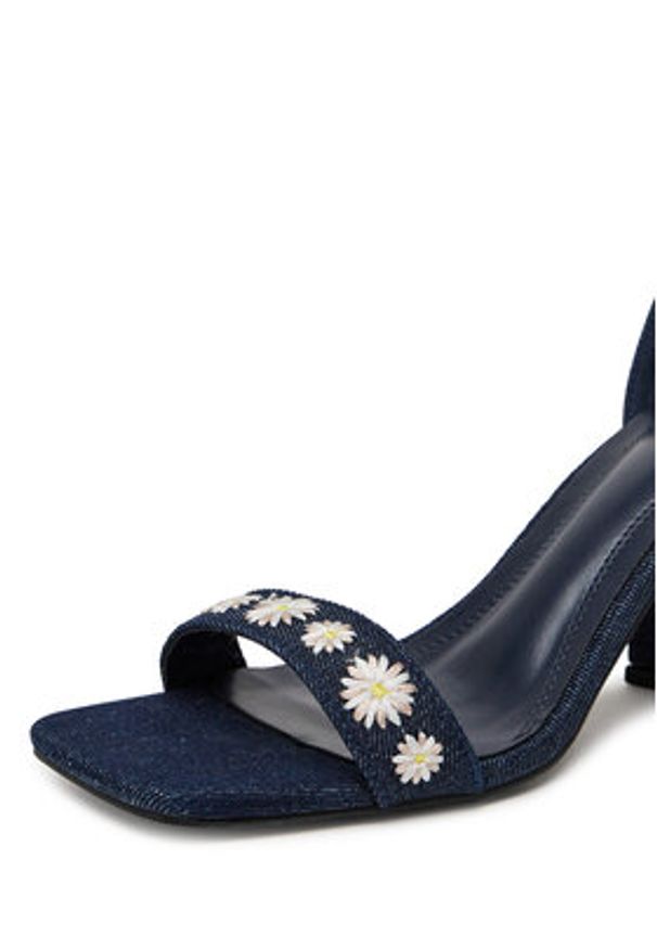 DeeZee Sandały F5207-2 Granatowy. Kolor: niebieski. Materiał: materiał