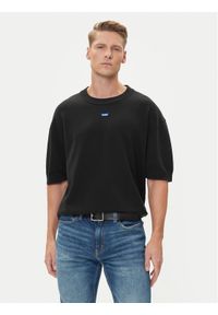 Hugo - HUGO Sweter San Carson-CP 50543765 Czarny Relaxed Fit. Kolor: czarny. Materiał: bawełna