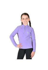 DUBLIN - Dziecięca koszulka do jazdy konnej Dublin Sadie Panel Detail. Kolor: fioletowy. Długość rękawa: długi rękaw #1