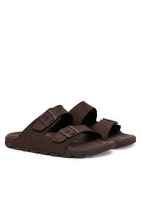 BOSS Klapki Surfley Sand MF 50563157 Brązowy. Kolor: brązowy. Materiał: skóra #6