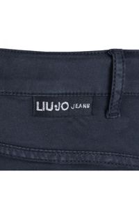 Liu Jo - Liu-Jo Spodnie "Bottom Up" | W16162 T6434 | Kobieta | Granatowy. Kolor: niebieski. Materiał: elastan, bawełna. Wzór: aplikacja #2